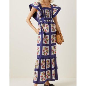 Sea New York Pippin Patchwork Smocked Apron Dress